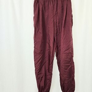 Vintage Nike Men's Burgundy Jogger Sweatpants